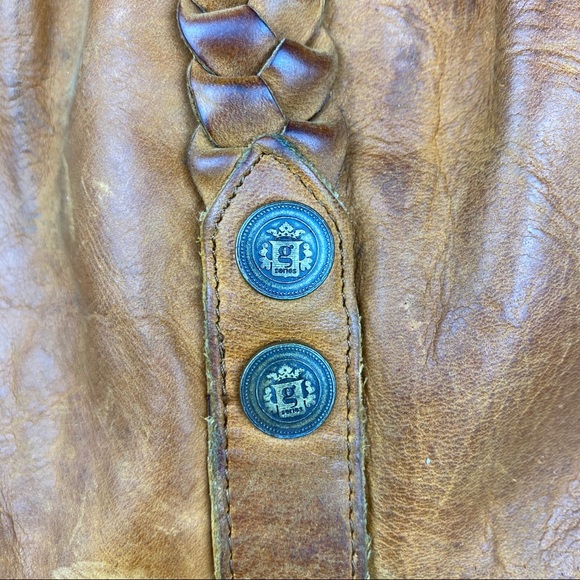 Cole Haan G Series Leather Saddlebag Handbag - Picture 5 of 12